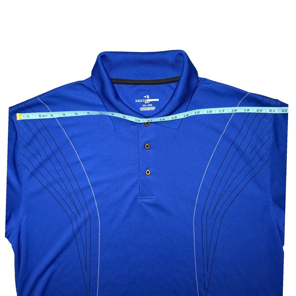 Grand Slam Golf Polo Short Sleeve Shirt Mens XXL Blue Graphic Performance Top - Picture 6 of 7